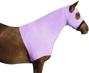 img 1 attached to 🐴 Enhance Your Horse's Comfort with Derby Originals Comfort Stretch Lycra Sleazy Horse Hood - Available in Various Colors and Sizes