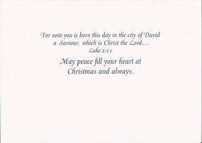 img 1 attached to 🎄 Masterpiece Studios Religious Christmas Cards - 18-Count Boxed Holiday Collection with Envelopes, featuring Baby Jesus in the Manger (911300), sized 7.8" x 5.6