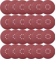 tonmp 50 pcs 9 inch 8 hole hook-and-loop sanding discs sandpaper - premium 120 grit aluminum oxide sander sheets for drywall sanding (50 pack) logo