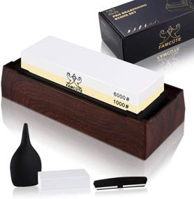img 4 attached to FAMCÜTE Premium Whetstone: Your Ultimate Professional Sharpening Solution