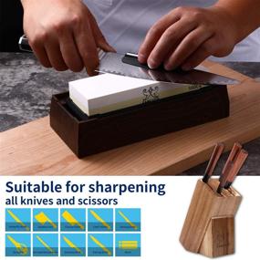 img 2 attached to FAMCÜTE Premium Whetstone: Your Ultimate Professional Sharpening Solution