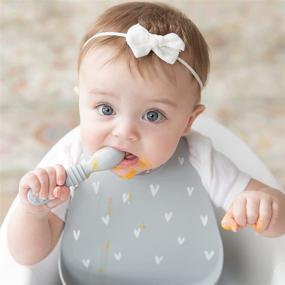 img 3 attached to Bumkins Silicone Utensils: Versatile Dipping, Feeding and Training Spoons for Baby Led Weaning (3-Pack)