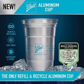 img 2 attached to 🥤 Ball Aluminum Cup: The Ultimate 100% Recyclable Cold-Drink Cup - 20 oz. (10 Pack)