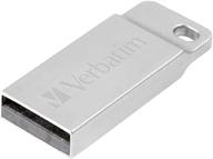 💿 verbatim 16gb металлическая исполнительная флешка usb - серебро: превосходное сочетание стиля и хранения (98748) логотип