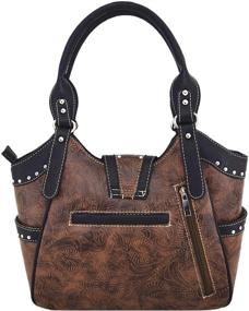 img 1 attached to 👜 Country Shoulder Handbags & Wallets for Women: Western Leather Concealed Shoulder Bags