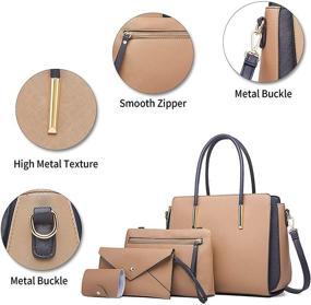 img 1 attached to 👜 Womens Leather Shoulder Handbags: Stylish Crossbody Bags with Matching Wallets