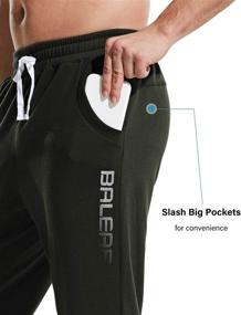 img 3 attached to BALEAF Tapered Athletic Running Sweatpants Outdoor Recreation for Outdoor Clothing