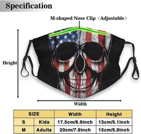 img 3 attached to Adjustable and Breathable Reusable Skull Face Mask Balaclava for Men and Women