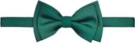matte microfiber pre-tied bow ties for boys - retreez solid colored accessories logo