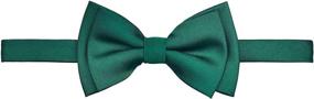 img 2 attached to Matte Microfiber Pre-Tied Bow Ties for Boys - Retreez Solid Colored Accessories