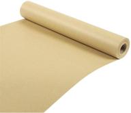 🎁 seo-optimized 17.5 in x 100 ft roll of kraft brown wrapping paper for gifts, packing, and table covering logo