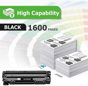 img 3 attached to 🖨️ Aztech Compatible HP 85A CE285A Toner Cartridge Replacement for Pro P1102w, M1212nf MFP - Black (4-Pack)