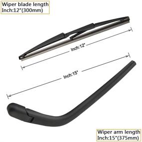 img 3 attached to Factory OE Style Rear Windshield Wiper Arm Blade for Scion xB 2004 2005 2006 - Genuine Parts and Accessories (OE: 8524152010)