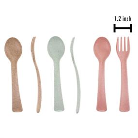 img 3 attached to 🍽️ Child-Friendly Cutlery Set: Kids Spoons and Forks, 6-Piece Collection