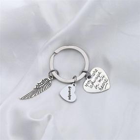 img 3 attached to Dad Memorial Gifts: Heartfelt Angel Wing Keychain to Honor and Remember Dad