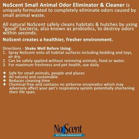 img 3 attached to Probiotic Small Animal Waste Odor Eliminator & Cleaner - All Natural Formula for Hutches, Tanks, Enclosures, Bedding, Toys, and Surfaces - Safe and Effective Scent Remover