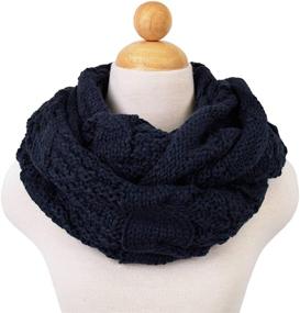 img 3 attached to TrendsBlue Premium Winter Cable Knit Scarf - Thicker Infinity Twist - Available in Various Colors