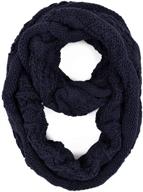 trendsblue premium winter cable knit scarf - thicker infinity twist - available in various colors logo