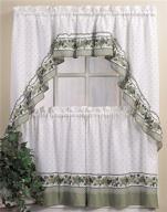 🏡 enhance your country décor with chf & you cottage ivy curtain tier and swag set, multi, 56-inch x 24-inch logo