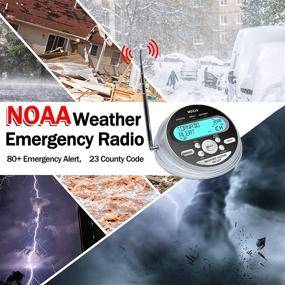 img 3 attached to NOAA Weather Alert Radio - S.A.M.E Localized Programming, 23 County Code and 80+ Emergency Alerts, Customizable Settings, AM FM Radio with Alarm Clock, Additional Antenna & Warning Lights