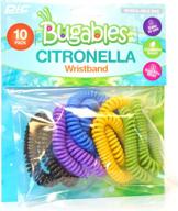 10-pack of reusable and resealable pic bugables citronella scented coil wristbands, one size fits all логотип