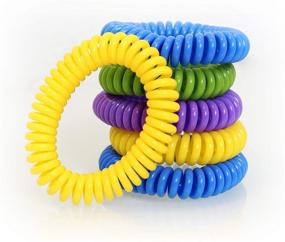 img 2 attached to 10-Pack of Reusable and Resealable PIC Bugables Citronella Scented Coil Wristbands, One Size Fits All