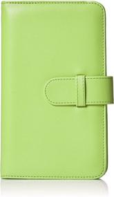 img 4 attached to 📸 108-Photo Amazon Basics Wallet Album for Instax Mini - Lime Green