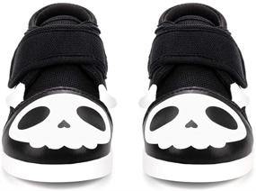 img 3 attached to 👟 Ikiki Bubblegum Boys' Sneakers: Adjustable Squeaker Toddler Shoes