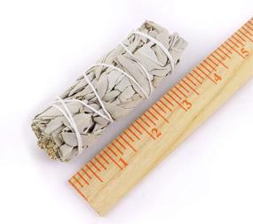 img 2 attached to Organic California White Sage Smudge Sticks - Cleansing House, Meditation, Yoga, Negative Energy Cleanse | 4 Inch Bundles (3 Pack) + Starter Guide