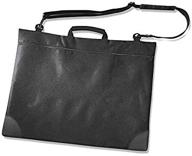 👜 alvin sp1722 black soft-sided portfolio briefcase: water-resistant bag, 17"x22" - ideal for professionals and artists logo