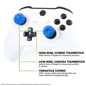 img 3 attached to 🕹️ Improve Gaming Performance with KontrolFreek FPS Freek Edge Xbox Thumbsticks - High-Rise and Low-Rise Convex, Blue