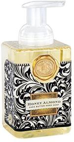 img 1 attached to Honey Almond Luxe Foaming Hand Soap by Michel Design Works: Indulge in Cleanliness and Nourishment