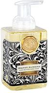 honey almond luxe foaming hand soap by michel design works: indulge in cleanliness and nourishment logo