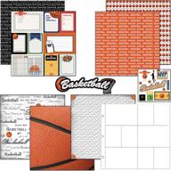 scrapbook customs stickers basketball journal logo