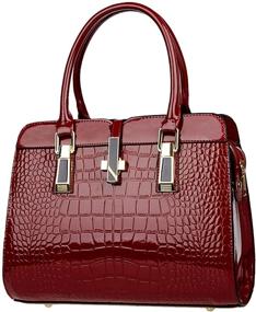 img 4 attached to Mily Satchel Handbag Leather Shoulder Women's Handbags & Wallets and Totes