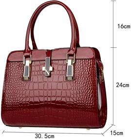 img 3 attached to Mily Satchel Handbag Leather Shoulder Women's Handbags & Wallets and Totes