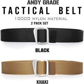 img 3 attached to 🔒 Tactical Military Non Slip Men's Belt Accessories by ANDY GRADE: Enhance Your Style and Security