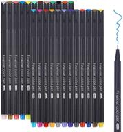 🖊️ 24 colors fine point journal pens - ideal for note taking, calendar agenda, bullet journaling, art projects, office supplies, and scrapbooking logo