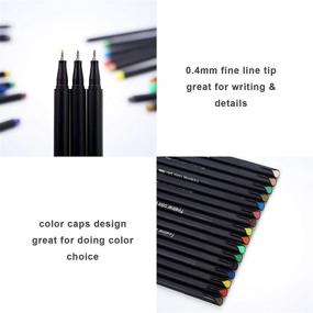 img 3 attached to 🖊️ 24 Colors Fine Point Journal Pens - Ideal for Note Taking, Calendar Agenda, Bullet Journaling, Art Projects, Office Supplies, and Scrapbooking