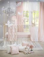 👶 glenna jean lil princess crib bedding set - hand crafted with premium fabrics, perfect for baby girl nursery - includes quilt, sheet, and bed skirt with pink and ivory accents logo