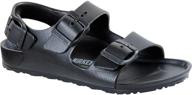 босоножки для мальчиков birkenstock kids milano черного цвета - премиум-комфорт для активных мальчиков! логотип