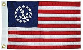 img 3 attached to 🚢 High-Quality Taylor Made Products 8124: US Yacht Ensign Sewn Boat Flag, 16 inch x 24 inch