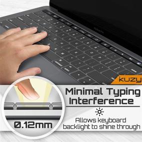 img 1 attached to 🔆 Transparent Silicone Keyboard Cover for MacBook Pro 13 and 15 inch (2016-2019)