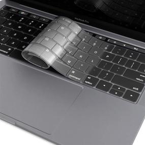 img 3 attached to 🔆 Transparent Silicone Keyboard Cover for MacBook Pro 13 and 15 inch (2016-2019)