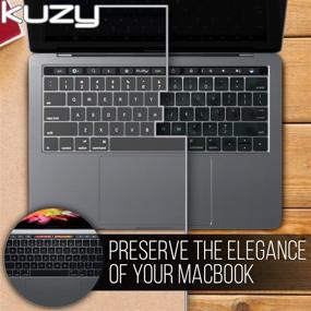 img 2 attached to 🔆 Transparent Silicone Keyboard Cover for MacBook Pro 13 and 15 inch (2016-2019)