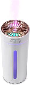 img 4 attached to 🏢 Compact USB Desktop Humidifier 300ml: Silent Nano Mist with 7 Colors LED – Perfect for Home, Office, Car, Bedroom, Baby Room (White)