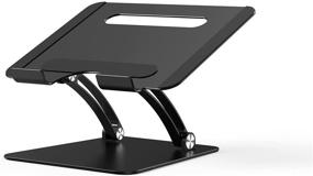 img 4 attached to Adjustable POVO Ergonomic Compatible Laptops Black