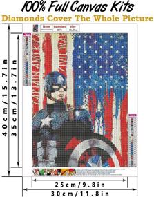 img 1 attached to Painting Superhero Rhinestone Embroidery 11 8X15 7In