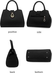 img 3 attached to Pahajim Fashion Tassel Handbags: Trendy Mini Shoulder Purse with Top Tote Handle for Women