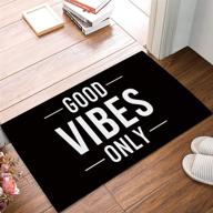 🏠 charmhome vibrant welcome doormat - indoor/front door/bathroom/kitchen/living room/bedroom mat, rubber non slip floor rug logo